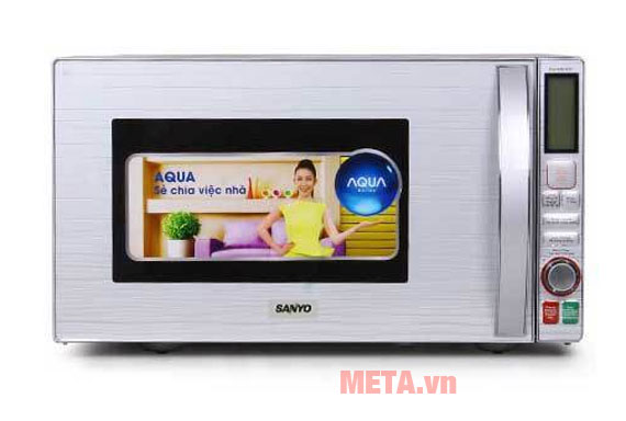 Lò vi sóng Aqua AEM-G5814ST có thiết kế hiện đại và màu sắc trang nhã