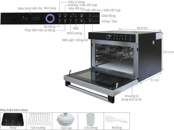 Lò vi sóng Electrolux EMS3288X - 32 lít