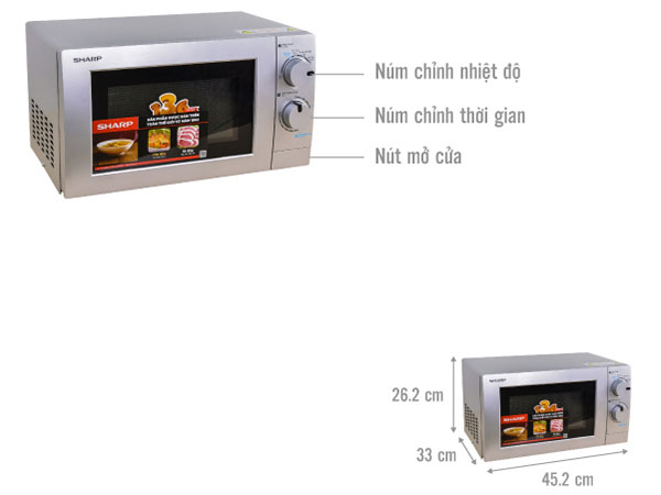Lò vi sóng Sharp R-207VN-SL