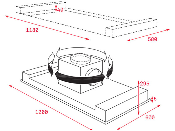 Máy hút mùi đảo Teka DHT 1285