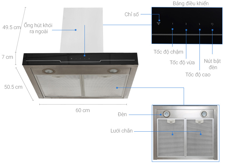 Máy hút mùi Electrolux EFC635SAR