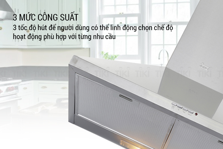 Máy có 3 mức công suất 